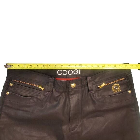COOGI Mens Sz 40x35 Black Dark Wash Baggy Jeans Hip Hop Y2K Embroidered Pockets - Picture 12 of 14